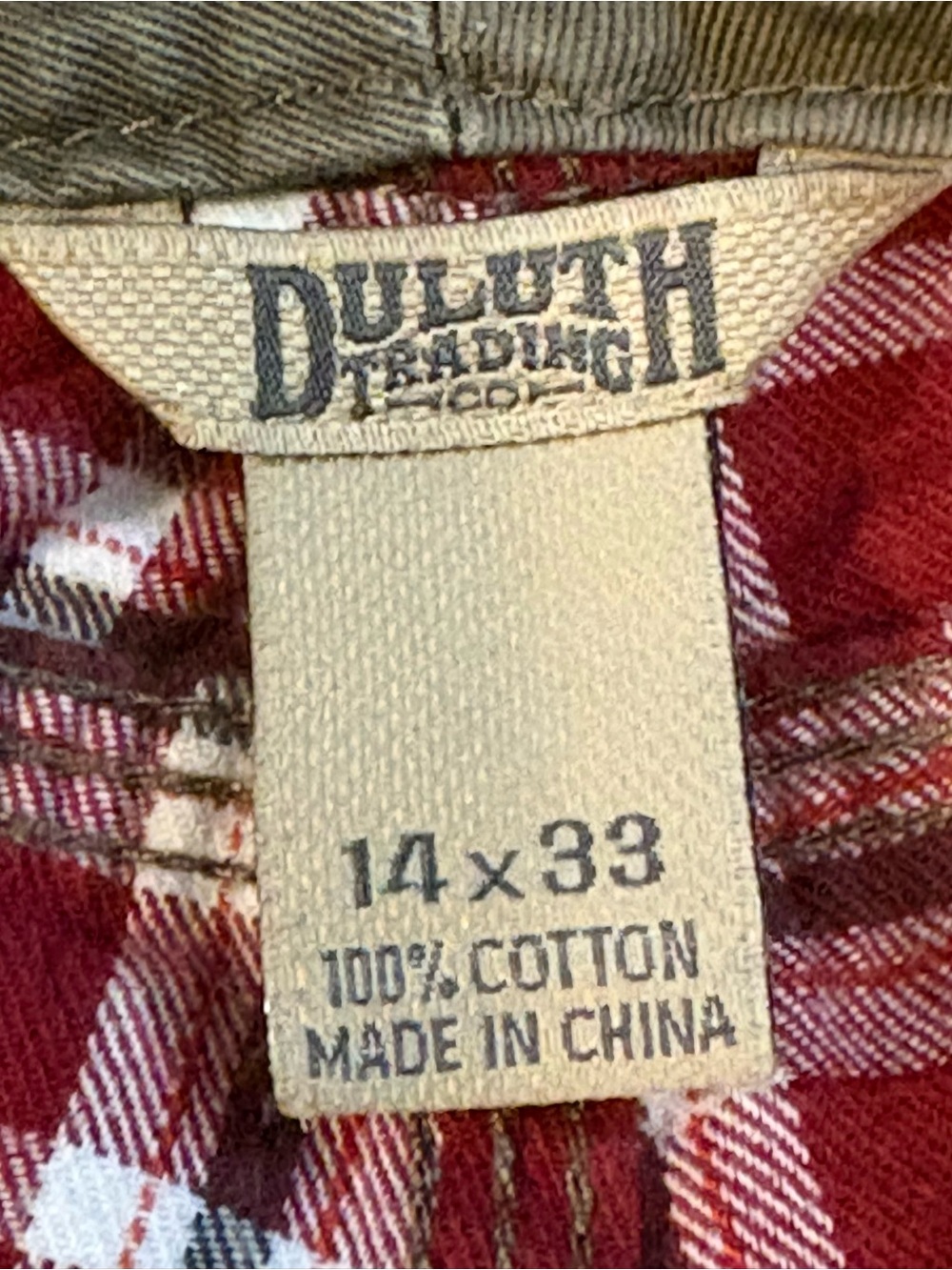 Duluth Trading Co. Women's Straight-Leg Flannel Lined Cargo Jeans Brown 14 x 33 - Picture 5 of 11
